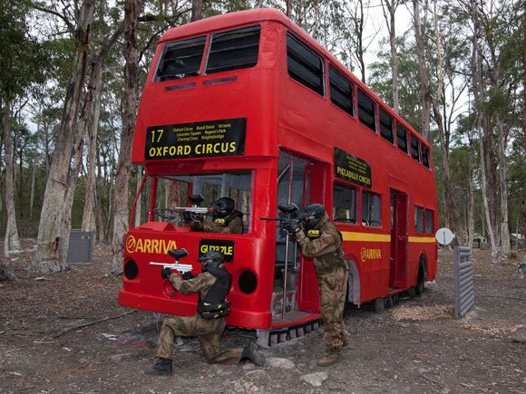 Delta Force Paintball Appin Sydney London Bus